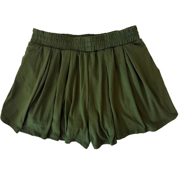 Jade by Jane Redwood Forest Pull On Shorts Skort Green Stretch Waist Comfort S - Picture 4 of 9
